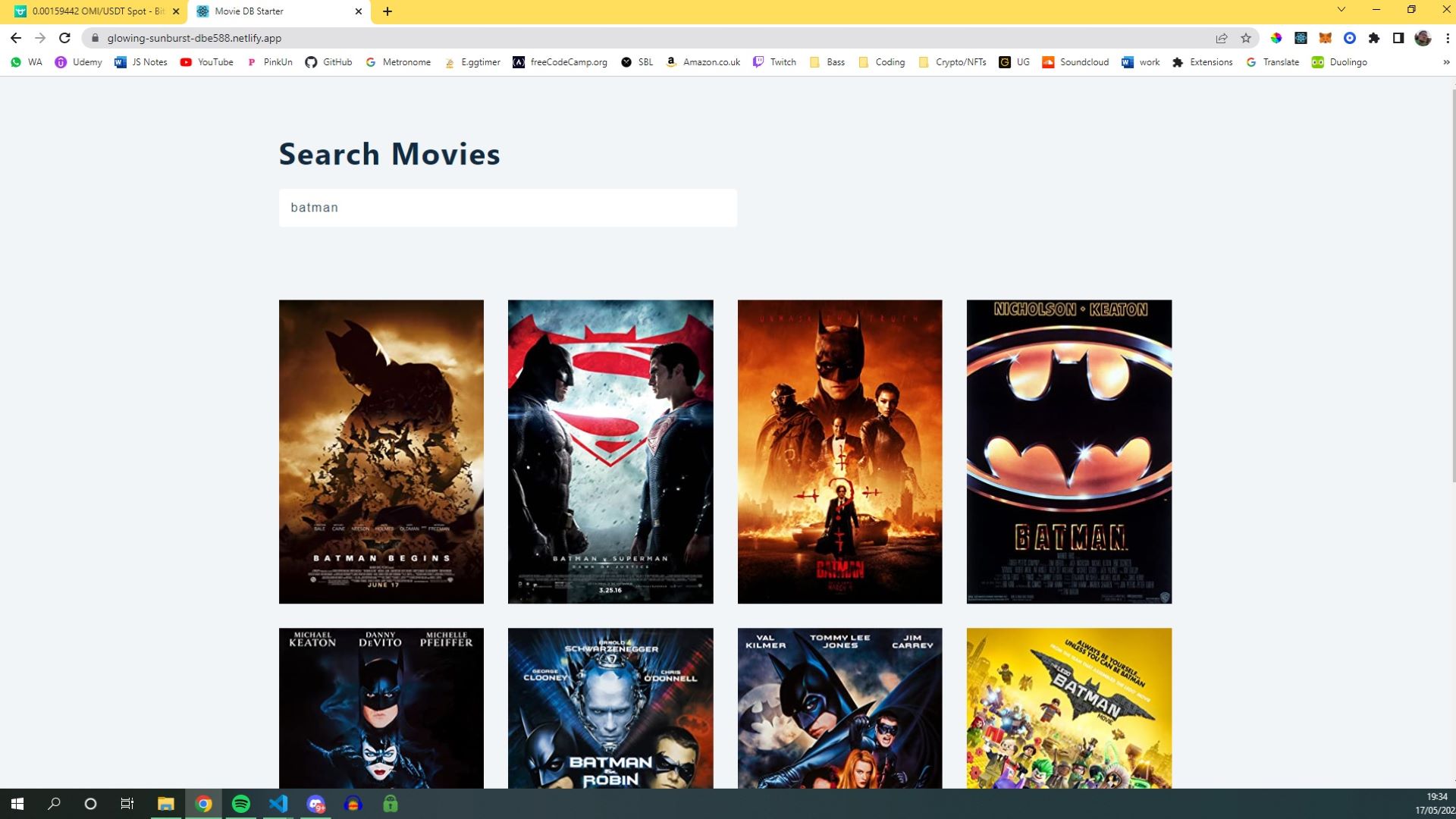 a movie database app