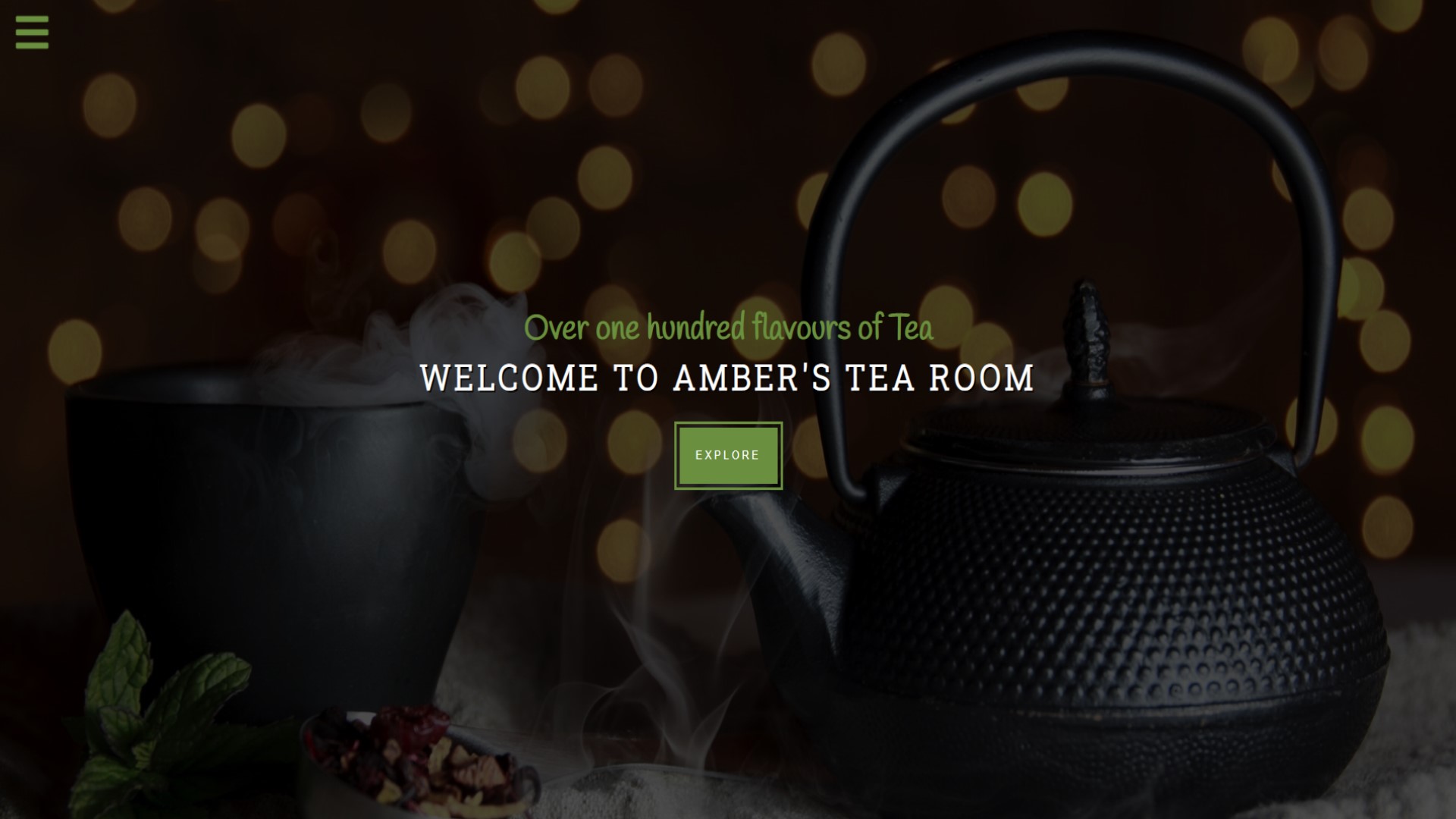 a tea room website